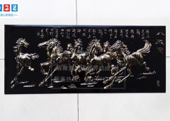 亚克力八骏图浮雕制作